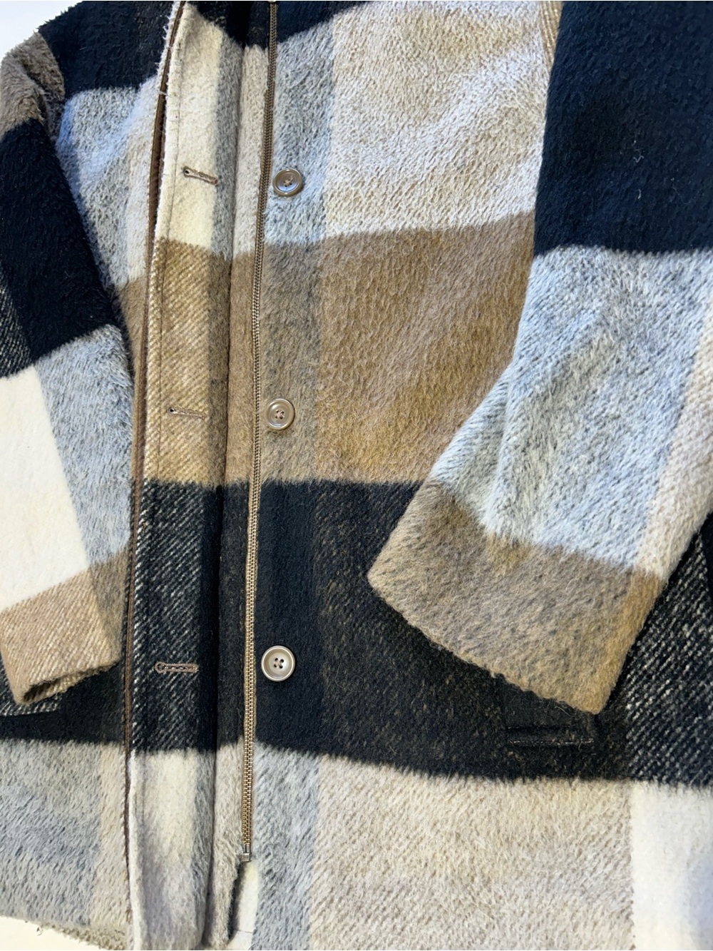 JOE Fresh Hooded Plaid Coat - Picture 3 of 5
